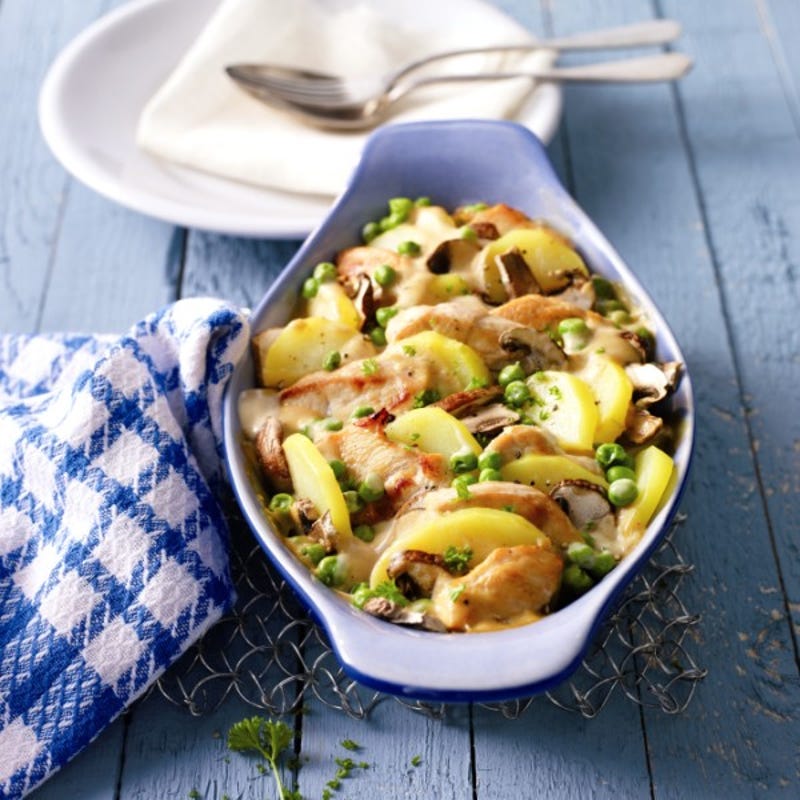 Photo de Gratin de pommes de terre et de dinde, sauce crème prise par WW