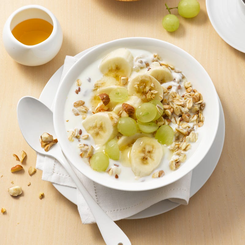 Foto Bananen-Weintrauben-Müsli von WW