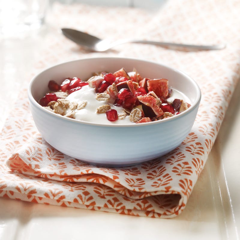 Dinkelflocken mit Granatapfel