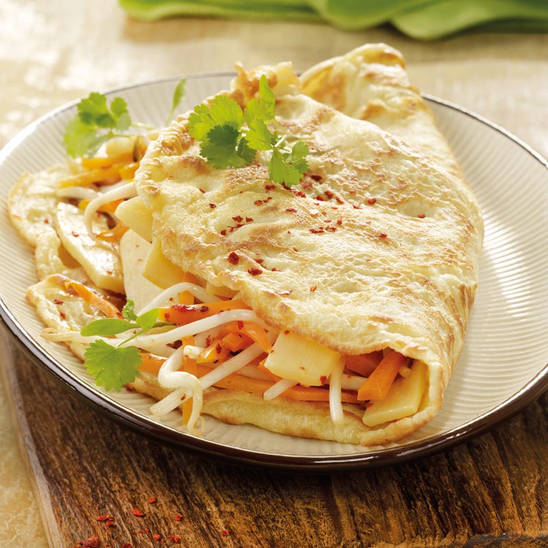 Foto Asiapfannkuchen mit scharfen Sprossen von WW