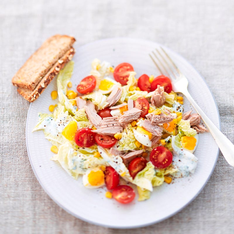 Thunfischsalat mit Joghurtdressing