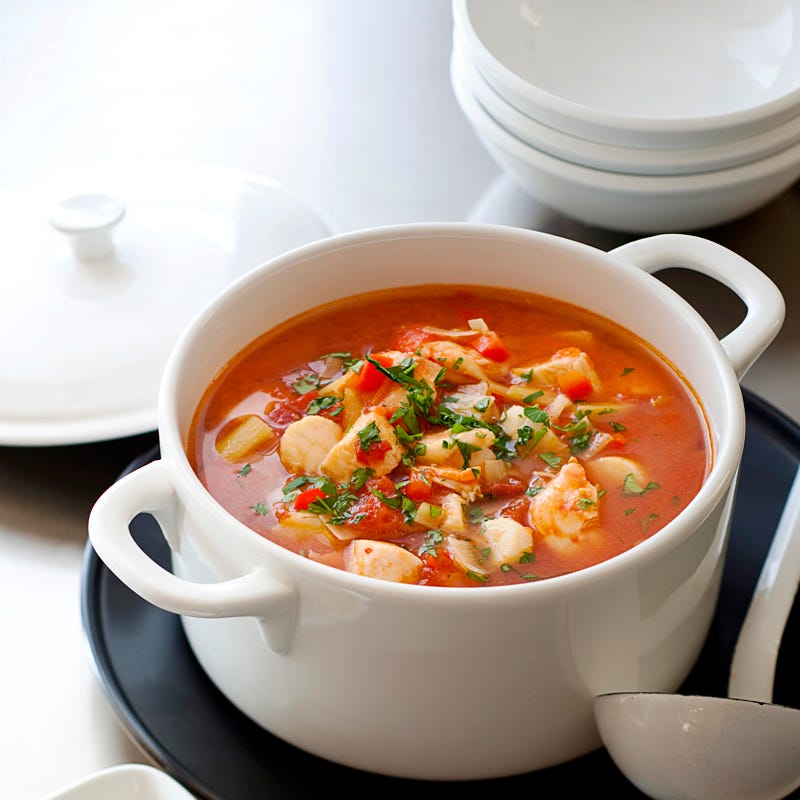 Mediterranean seafood soup