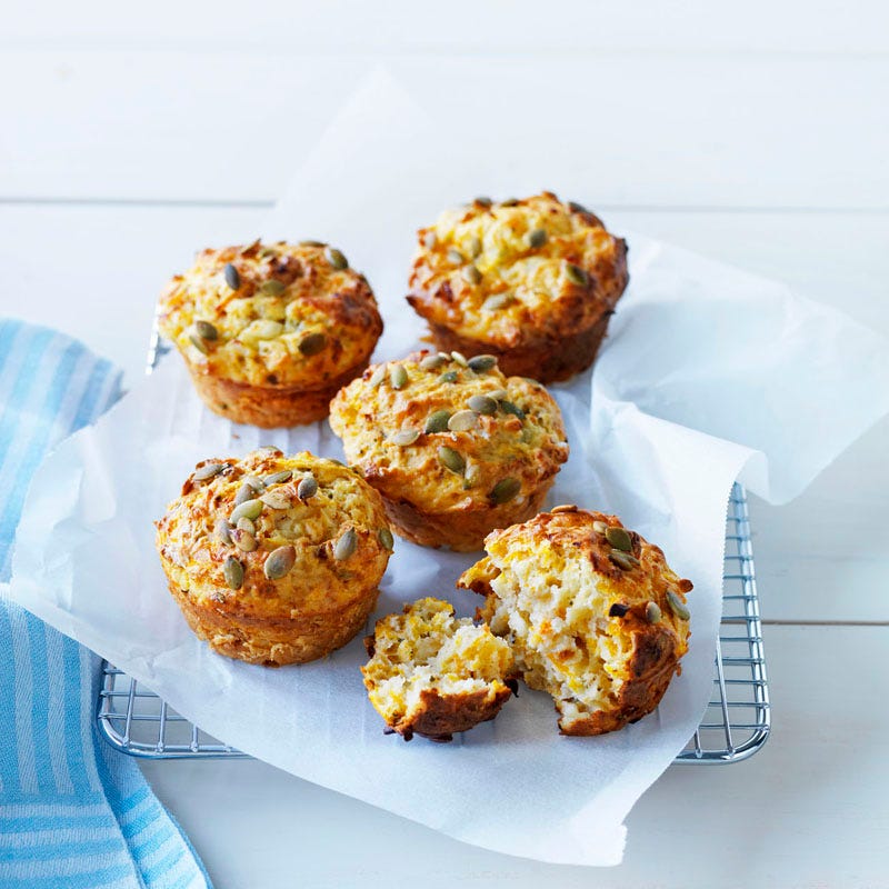Pumpkin and pepita muffins