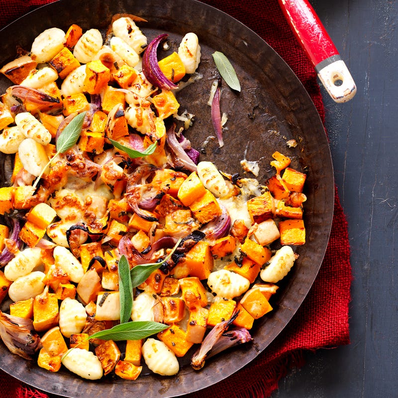 Pumpkin, gnocchi and sage bake