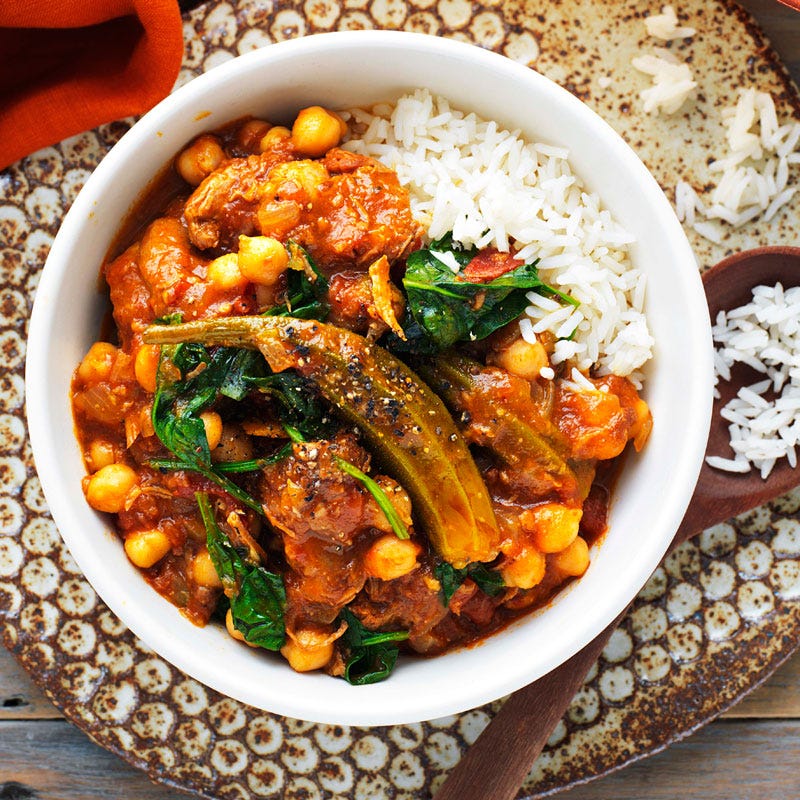 Photo of Cuban pork with chickpeas and okra by WW