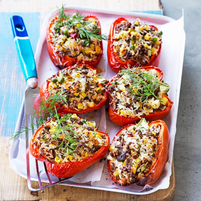 Photo of Lamb and rice roasted capsicums by WW