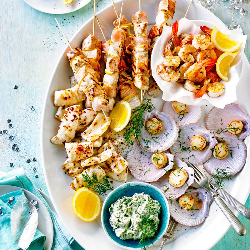 Seafood platter