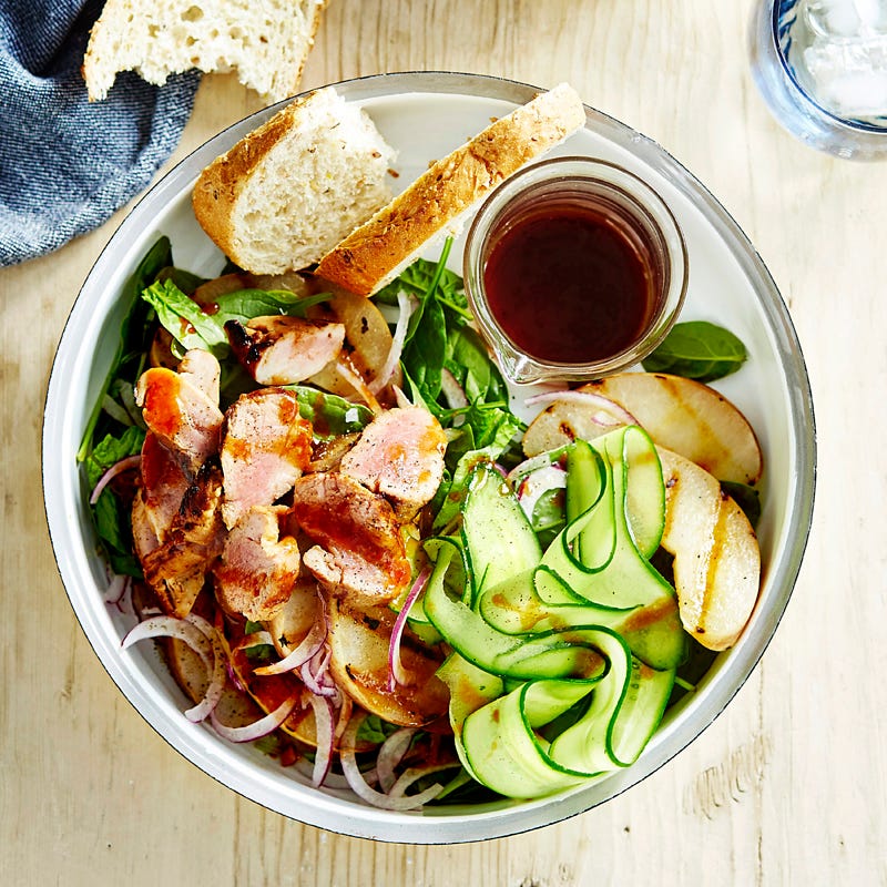 Hoisin pork and nashi pear salad
