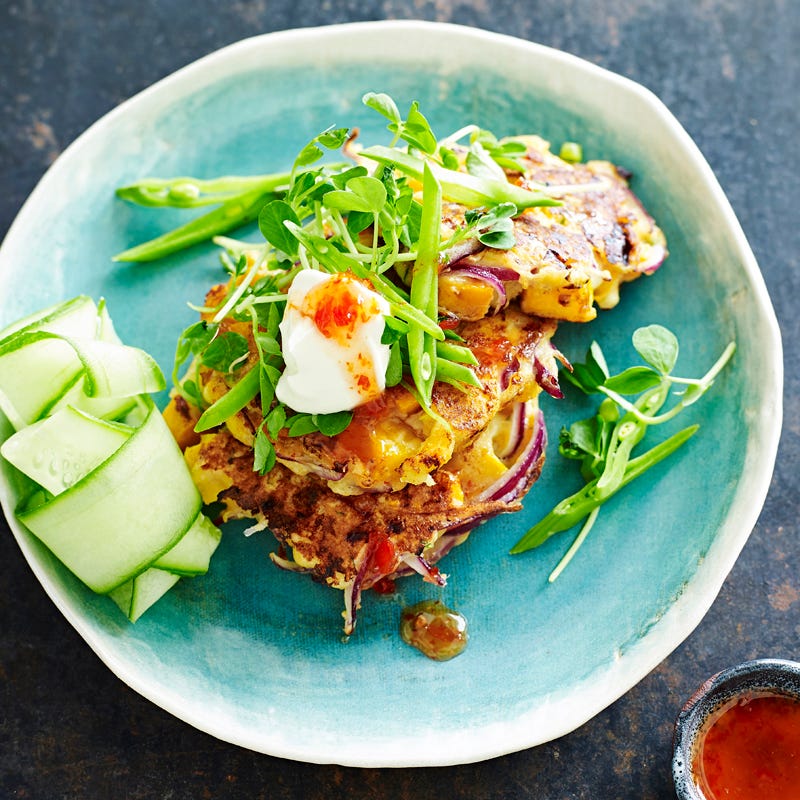 Photo of Thyme, pumpkin and cottage cheese fritters by WW