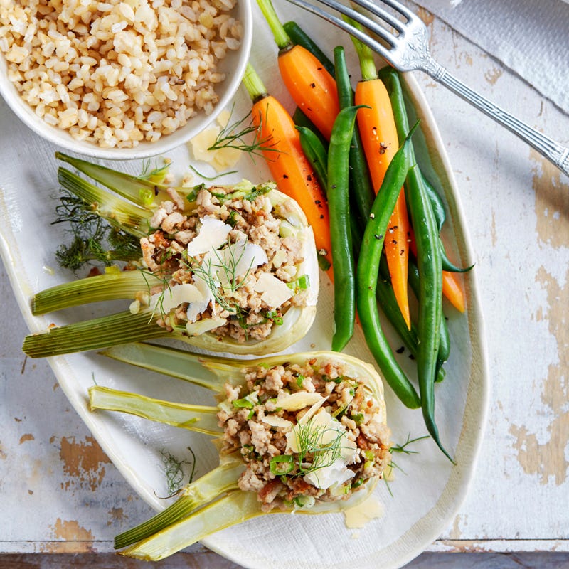 Photo of Pork and caraway stuffed baby fennel by WW