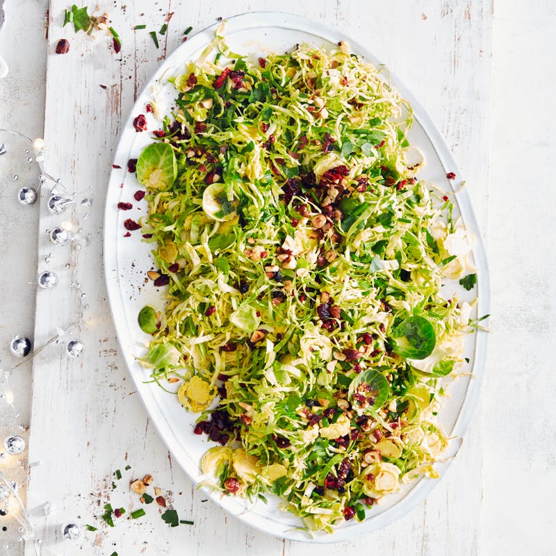 Photo of Sprout slaw with dried berries, nuts and spiced orange dressing by WW