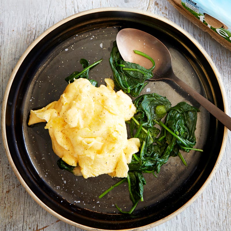 American-style scrambled eggs