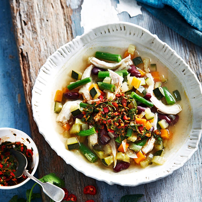 Photo of Chunky chicken and vegetable soup by WW