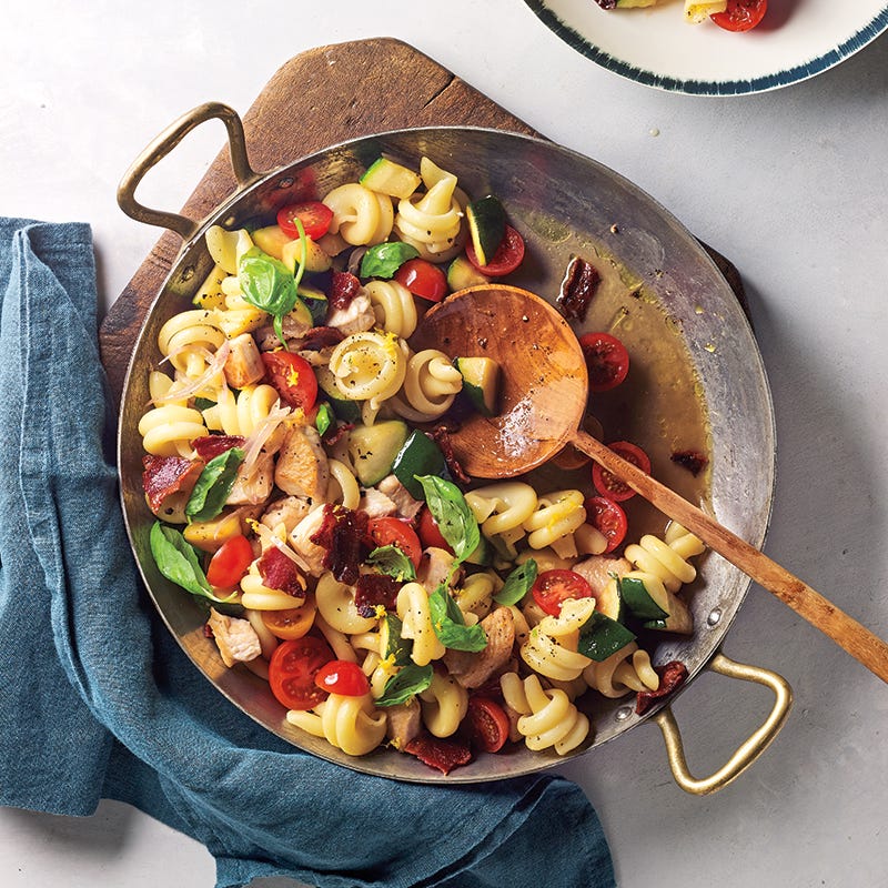 Photo of Lemony pasta with chicken and zucchini by WW