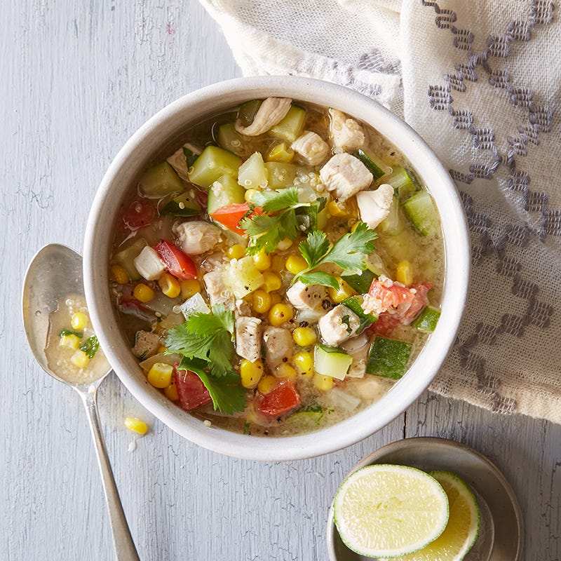 Photo of Chicken Soup with Quinoa, Corn & Zucchini by WW