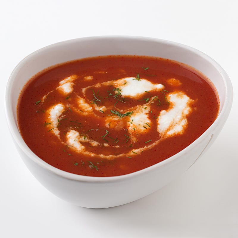 Tomato-Rice Soup with Dill