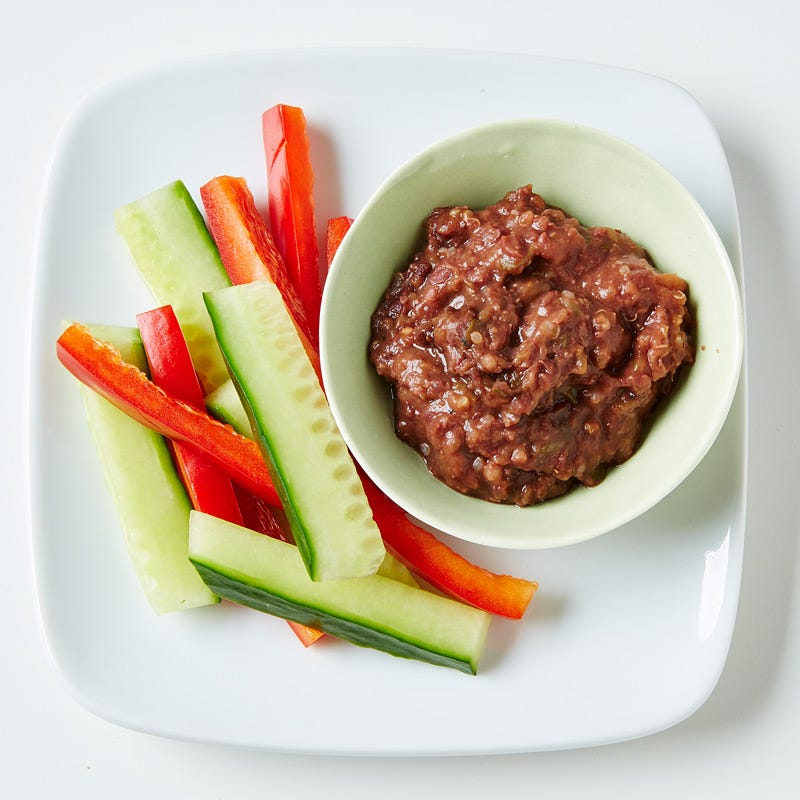 Black Bean Dip with Crudités