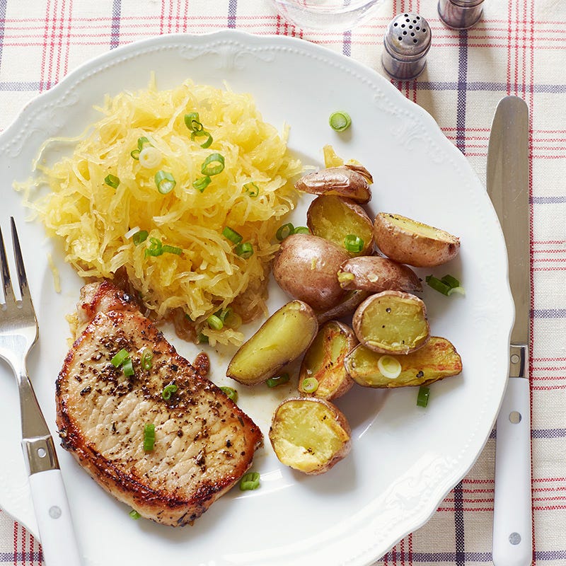 Roasted Pork Chop Dinner