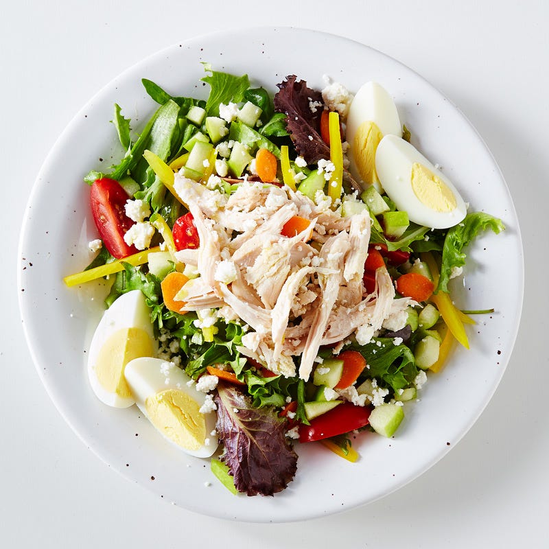 Feta, Egg and Chicken Salad