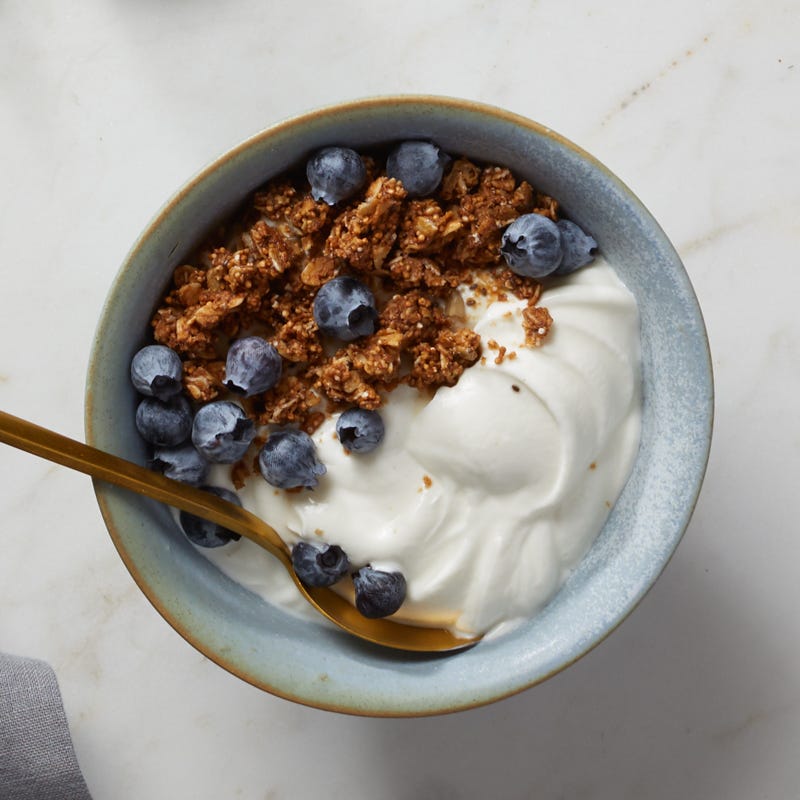 Yogurt with Blueberries and Granola