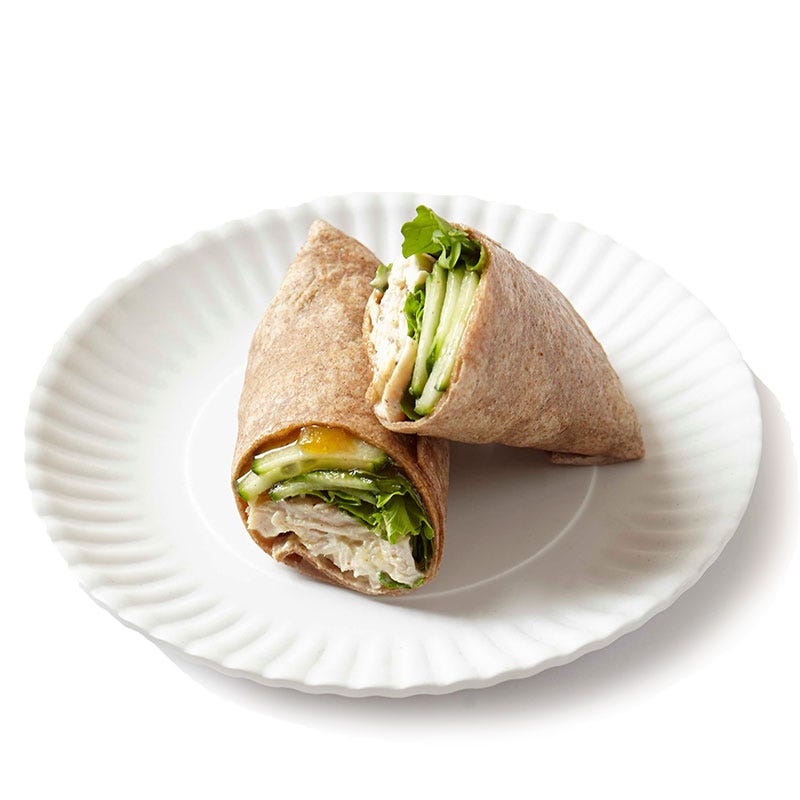 Chicken Curry Wrap with Mango Chutney