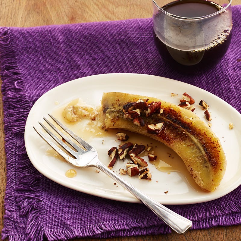 Maple-Pecan Pan-Fried Banana