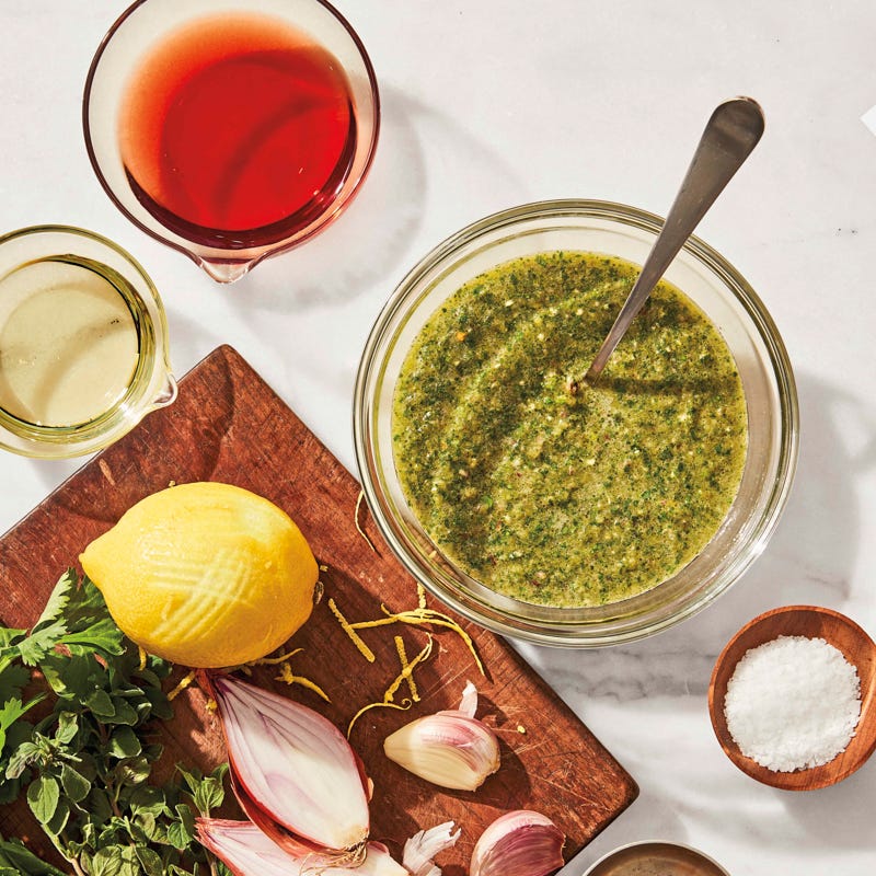 Fresh citrus herb sauce