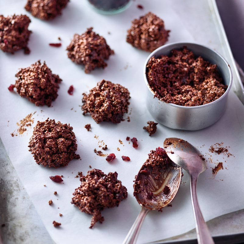Schoko-Häppchen mit gepufftem Amaranth