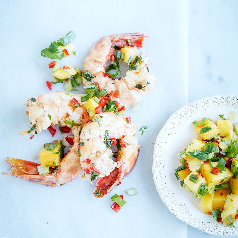 Photo of Chilli prawns with mango salsa by WW