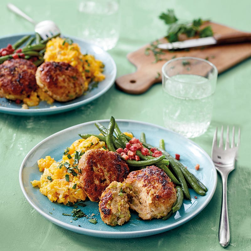 Photo de Boulettes de haché et de poireaux avec potée de chou-fleur et carottes prise par WW