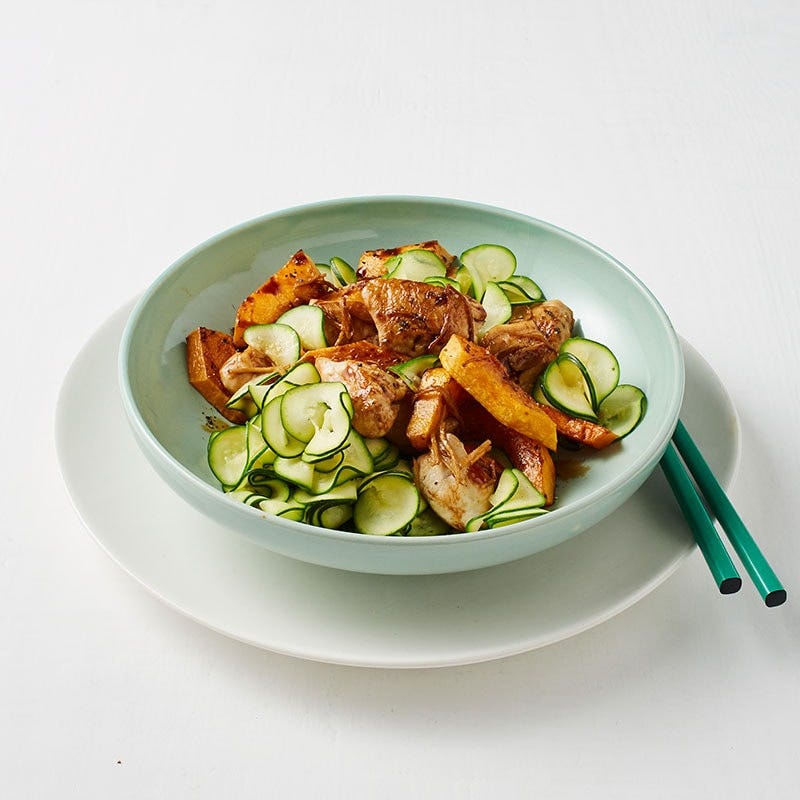 Chicken and pumpkin stir-fry