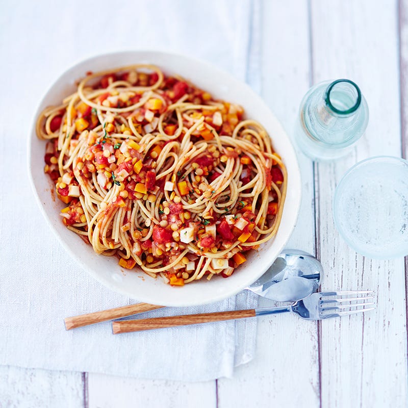 Vegetarische spaghetti bolognese