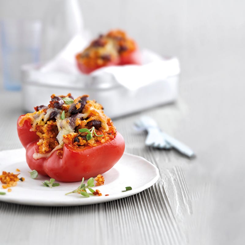 Photo de Poivron farci, haricots rouges et boulgour prise par WW