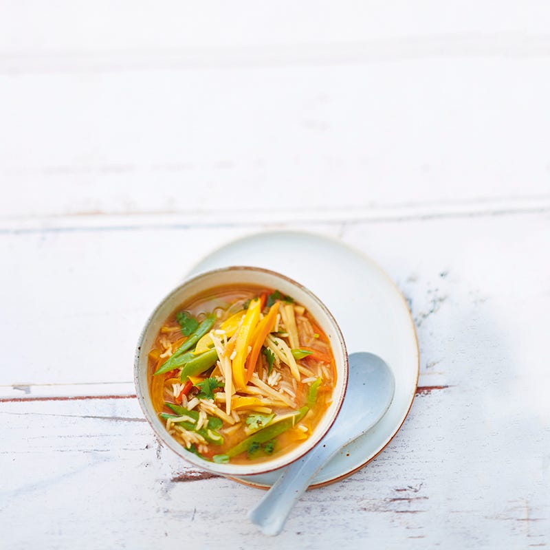 Photo de Soupe orientale aux mange-tout et riz prise par WW