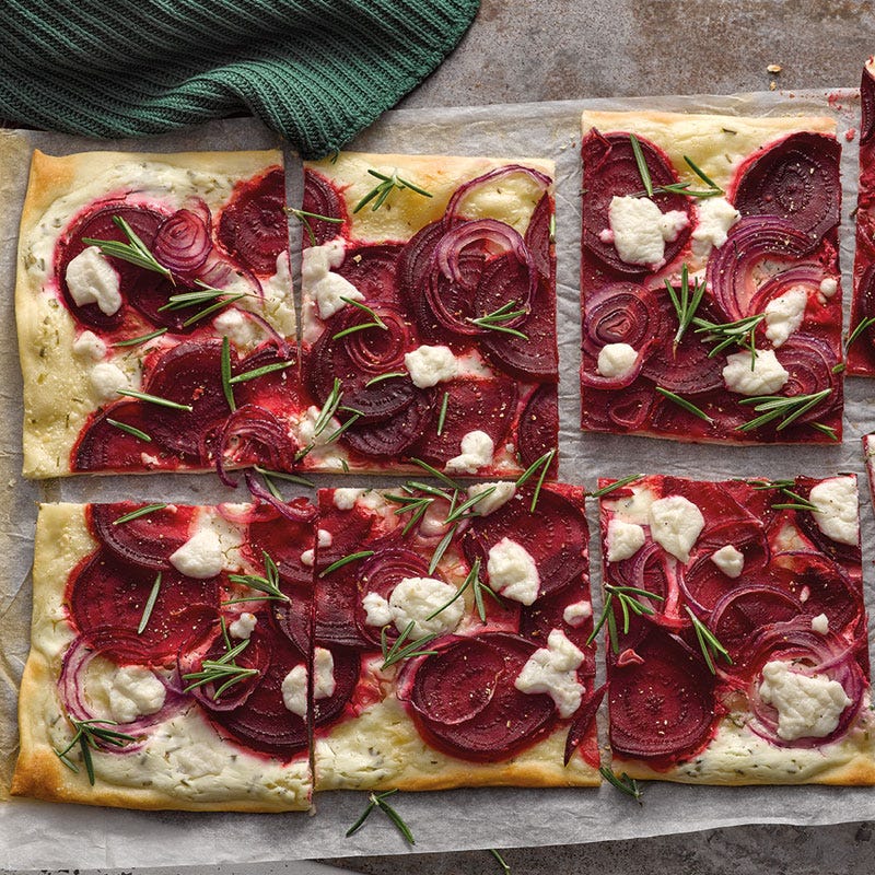 Flammkuchen mit Randen