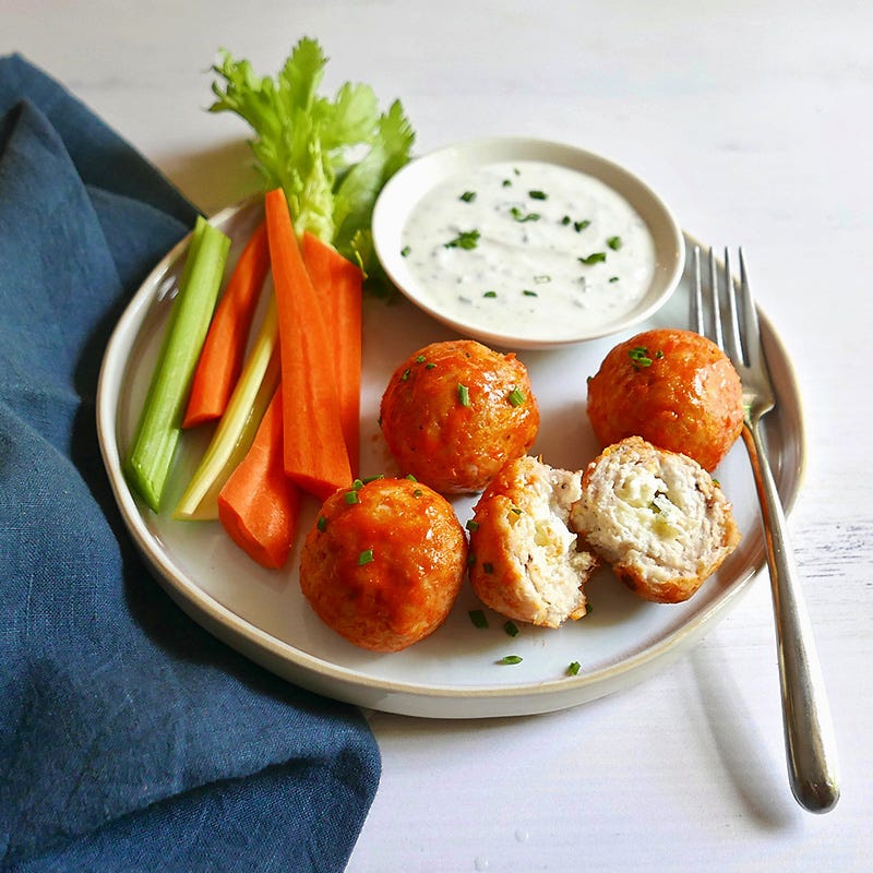 Photo of Blue cheese–stuffed Buffalo meatballs by WW