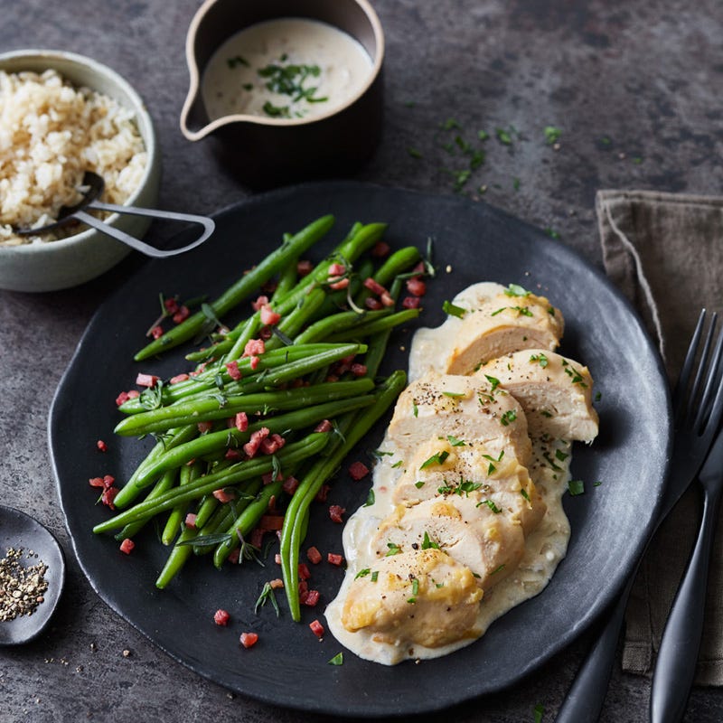 Zwiebel-Sahne-Hähnchen