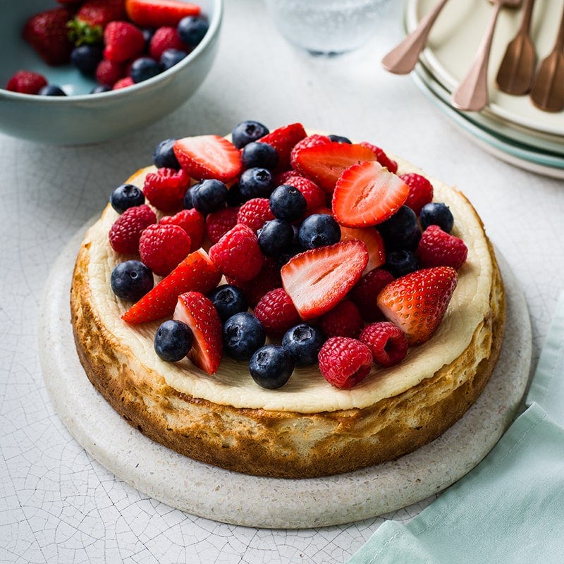 Baked vanilla cheesecake