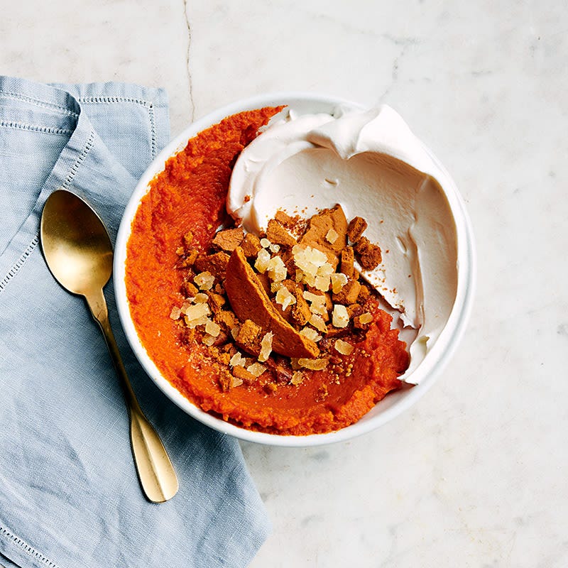 Pumpkin and ginger parfait