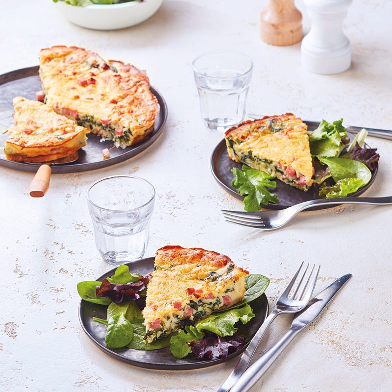 Photo de Quiche sans pâte jambon épinards prise par WW