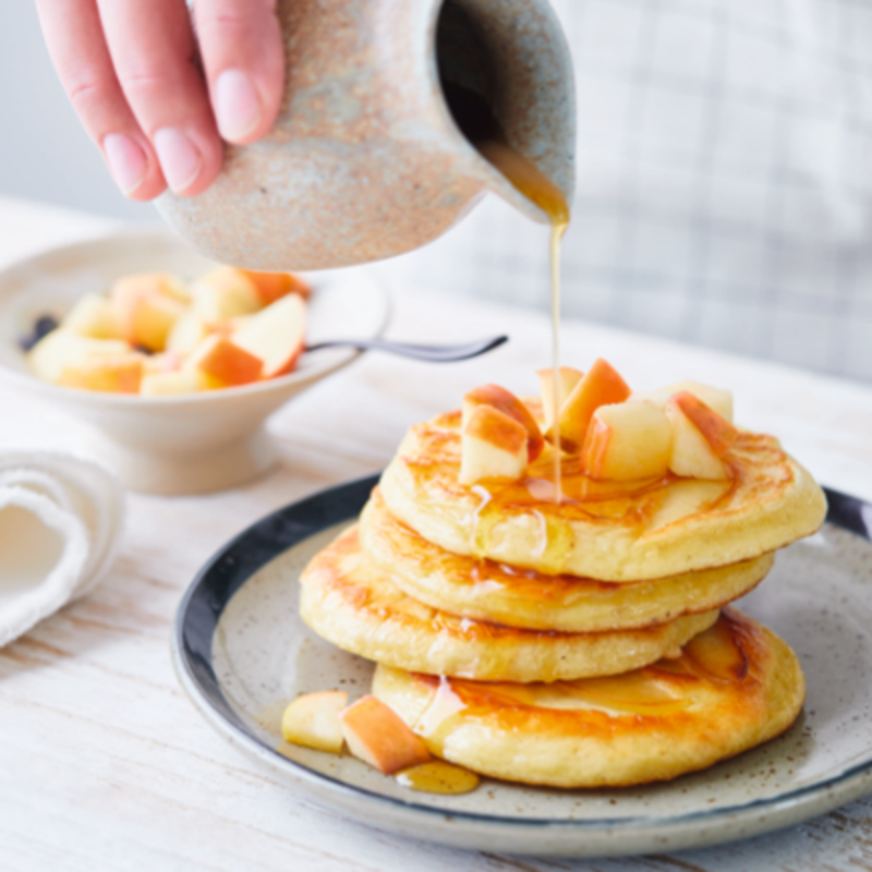 Photo de Pancakes aux pommes façon US prise par WW