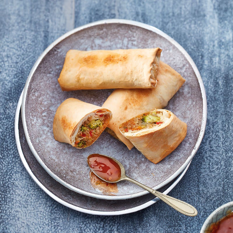 Asiatische Ofen-Frühlingsrollen