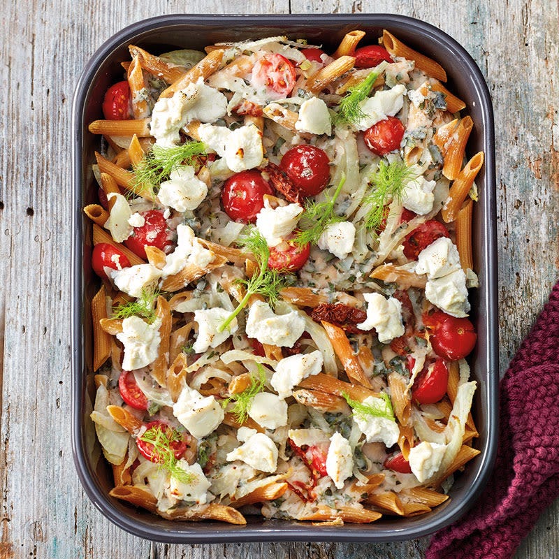 Fenchel-Nudel-Auflauf mit Ricotta