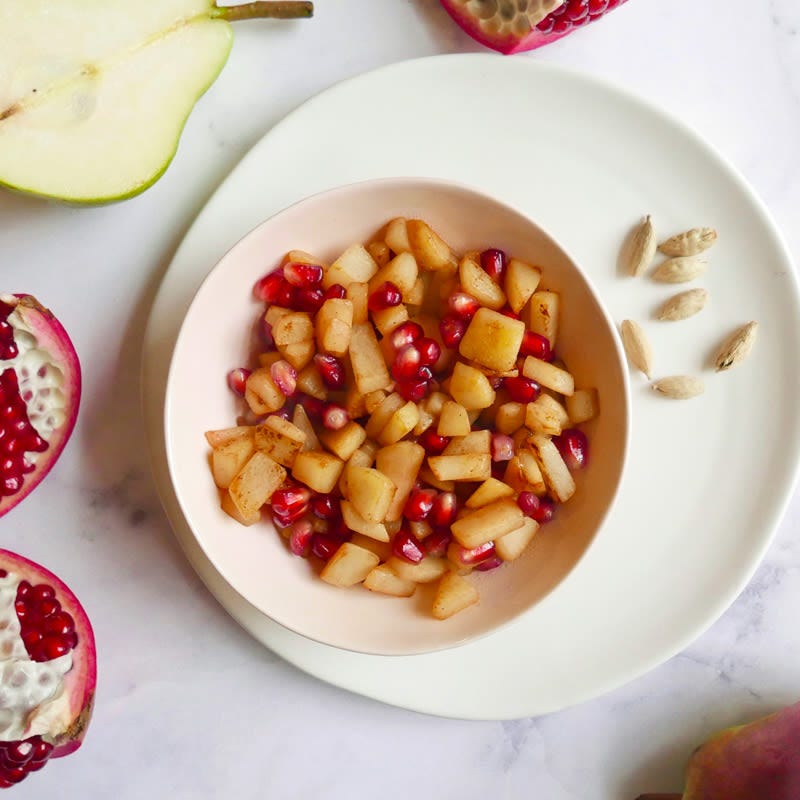 Photo of Caramelised pear and pomegranate chutney by WW