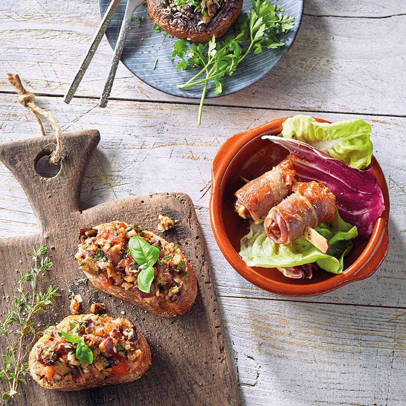 Auberginen-Bruschetta