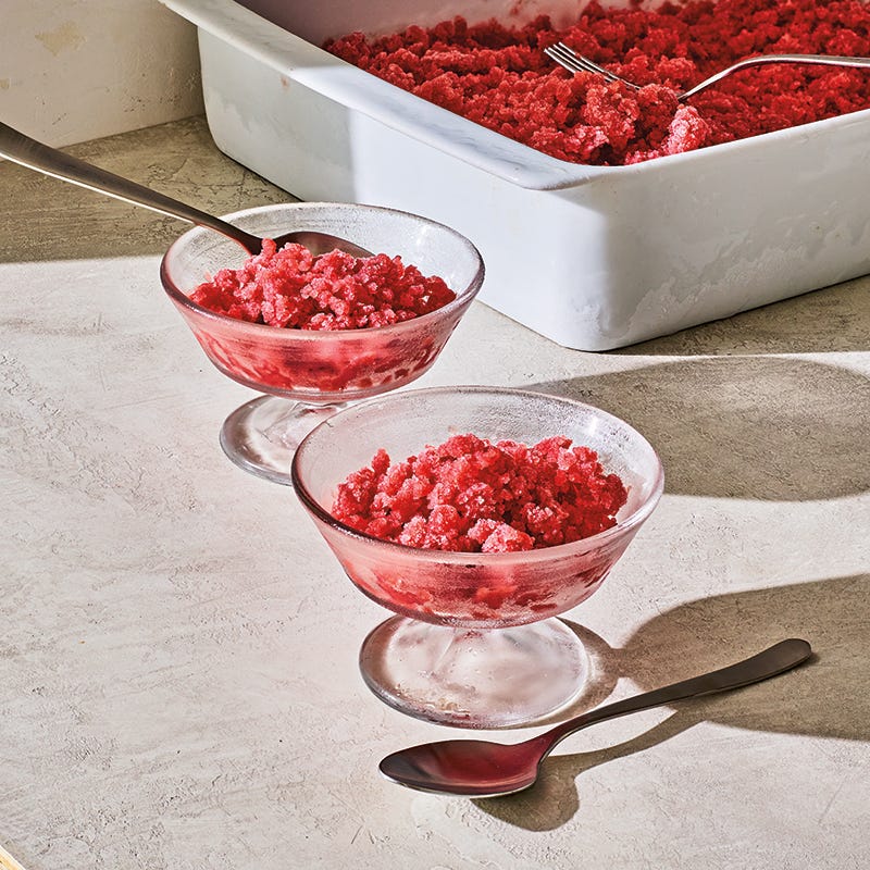 Grape granita with grappa