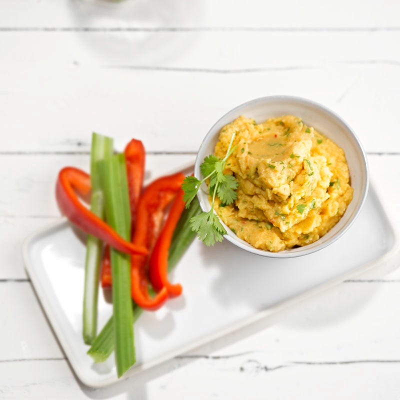 Kichererbsencreme mit Koriander