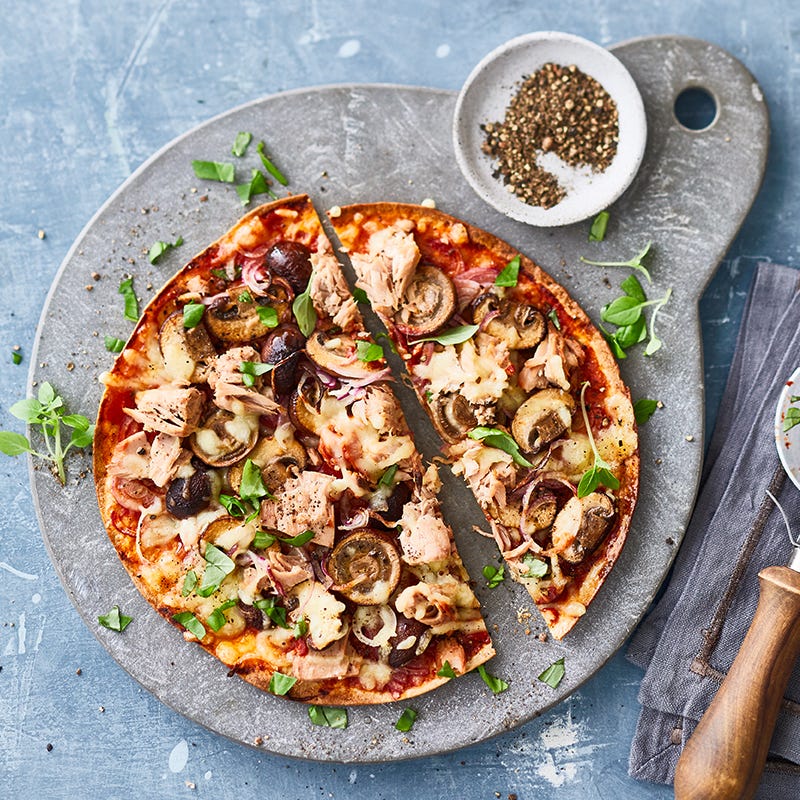 Blitzpizza Thunfisch