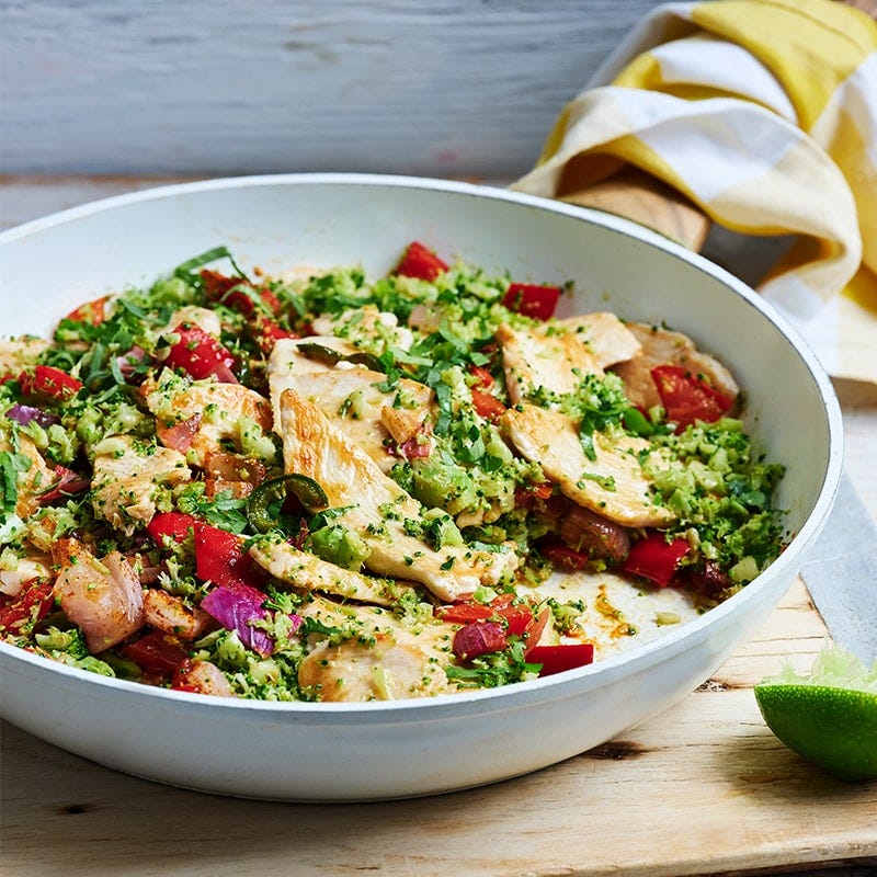 Mexican chicken broccoli ‘rice’