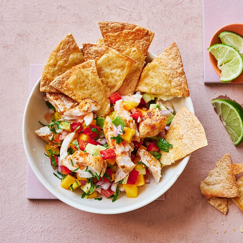 Fish nacho bowls
